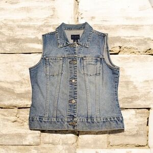 The Limited Blue Denim Vest Size M